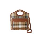 Canvas handbags Burberry , Brown , Dames