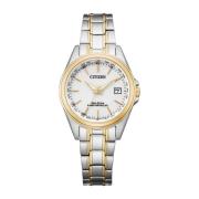 Elegante Dameshorloge, Quartz, Wit/Zilver Citizen , Multicolor , Dames