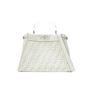 Plastic handbags Fendi , White , Dames