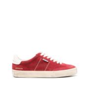 Baksteenrood Suède Sneakers Golden Goose , Red , Heren