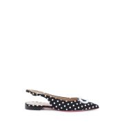 Zwarte Polka Dot Slingback Flats Dee Ocleppo , Black , Dames