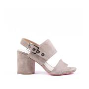 Velours Hakken Sandalen in Taupe Dee Ocleppo , Beige , Dames