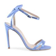 Romantische Bow Satin Sandaal Dee Ocleppo , Blue , Dames