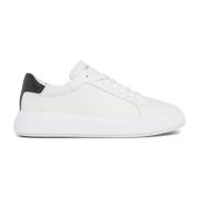 Witte Zwarte Vetersneakers Calvin Klein , White , Heren
