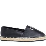 Zwarte Espadrille Re-Lock Damesschoenen Calvin Klein , Black , Dames