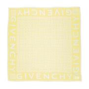 Zijden Vierkante Sjaal 4G Print Givenchy , Yellow , Dames