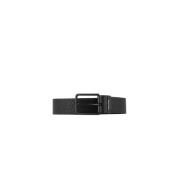 Zwarte Herenriemen Armani Exchange , Black , Heren