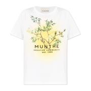 Bedrukt T-shirt Munthe , White , Dames