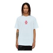 Geborduurd Logo T-shirt P.a.m. , White , Heren