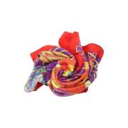 Pre-owned Fabric scarves Hermès Vintage , Multicolor , Dames
