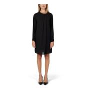 Zwarte Jurk met Clip Sluiting Herfst/Winter Sandro Ferrone , Black , D...