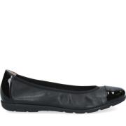 Zwarte Gesloten Ballerina voor Vrouwen Caprice , Black , Dames