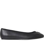 Zwarte Gesloten Ballerina Schoenen Tommy Hilfiger , Black , Dames