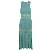 Groene Jurk Vskd05053 V1 Model Akep , Blue , Dames