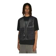 Mesh Cargo Vest met Meerdere Zakken Boiler Room , Gray , Heren