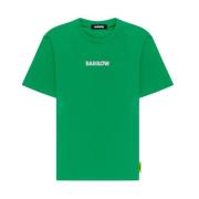 Smile Logo Korte Mouw T-shirt Barrow , Green , Heren