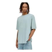 Oversized Katoenen T-shirt The Row , Blue , Heren