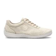 Beige Sneakers voor Vrouwen Rieker , Beige , Dames