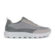 Lichtgrijze Sneakers voor Mannen Geox , Gray , Heren