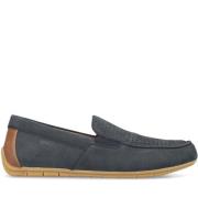 Blauwe Klassieke Gesloten Mocassins Loafers Rieker , Blue , Heren