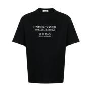 Zwart T-shirt met halve mouwen Undercover , Black , Heren