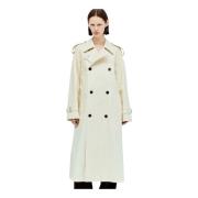 Klassieke Gabardine Trenchcoat Burberry , Beige , Dames