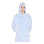 Terry Cloth Hooded Sweatshirt Martine Rose , Blue , Heren