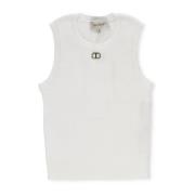 Sleeveless Tops Twinset , White , Dames