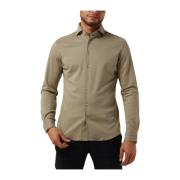 Heren Casual Shirt X-cutaway Stijl Profuomo , Green , Heren