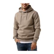 Taupe Logo Hoodie voor Heren Pure Path , Beige , Heren