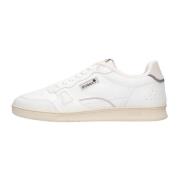 Witte Leren Sneakers Commute 1 Faguo , White , Heren