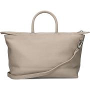 Beige Suède Handtas Belize Shabbies , Beige , Dames