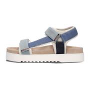 Blauwe Denim Sandalen Beau Maruti , Blue , Dames