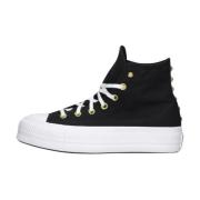 Zwarte Hoge Sneakers Lift Platform Converse , Black , Dames