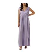 Maxi Jurk in Lila Ottod'Ame , Purple , Dames