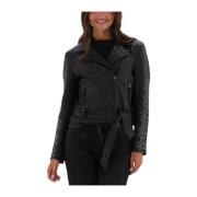 Brooke Dames Leren Jas Zwart Ibana , Black , Dames