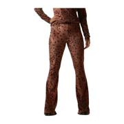 Flared Bruine Broek Megan Catwalk Junkie , Brown , Dames