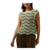 Groene Cary Top Damesmode Modström , Multicolor , Dames