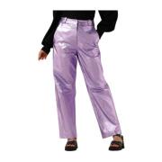 Paarse Metallic Broek Perfecta Ibana , Purple , Dames