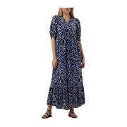 Lucille Maxi Jurk Blauw Moliin , Multicolor , Dames