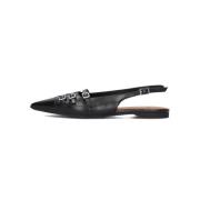 Zwarte Leren Slingbacks Hermine 101 Vagabond Shoemakers , Black , Dame...