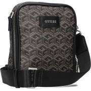 Crossbody tas met rits in grijs Guess , Gray , Heren