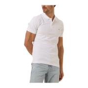 Geborduurd Badge Slim Polo Shirt Calvin Klein , White , Heren