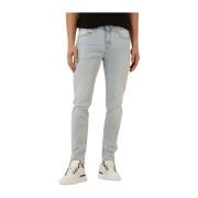 Lichtblauwe Skinny Jeans Calvin Klein , Blue , Heren