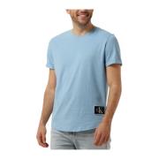 Heren Polo & T-shirt met Badge Calvin Klein , Blue , Heren