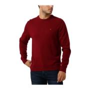 Kasjmier Crew Neck Trui Rood Tommy Hilfiger , Red , Heren