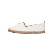 Witte platte espadrilles voor vrouwen Tommy Hilfiger , White , Dames