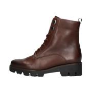 Stijlvolle Leren Veterschoenen Gabor , Brown , Dames