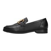 Zwarte Loafer 422.1 met Gouden Detail Gabor , Black , Dames