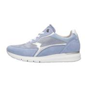 Blauwe Suède Lage Sneakers Gabor , Blue , Dames